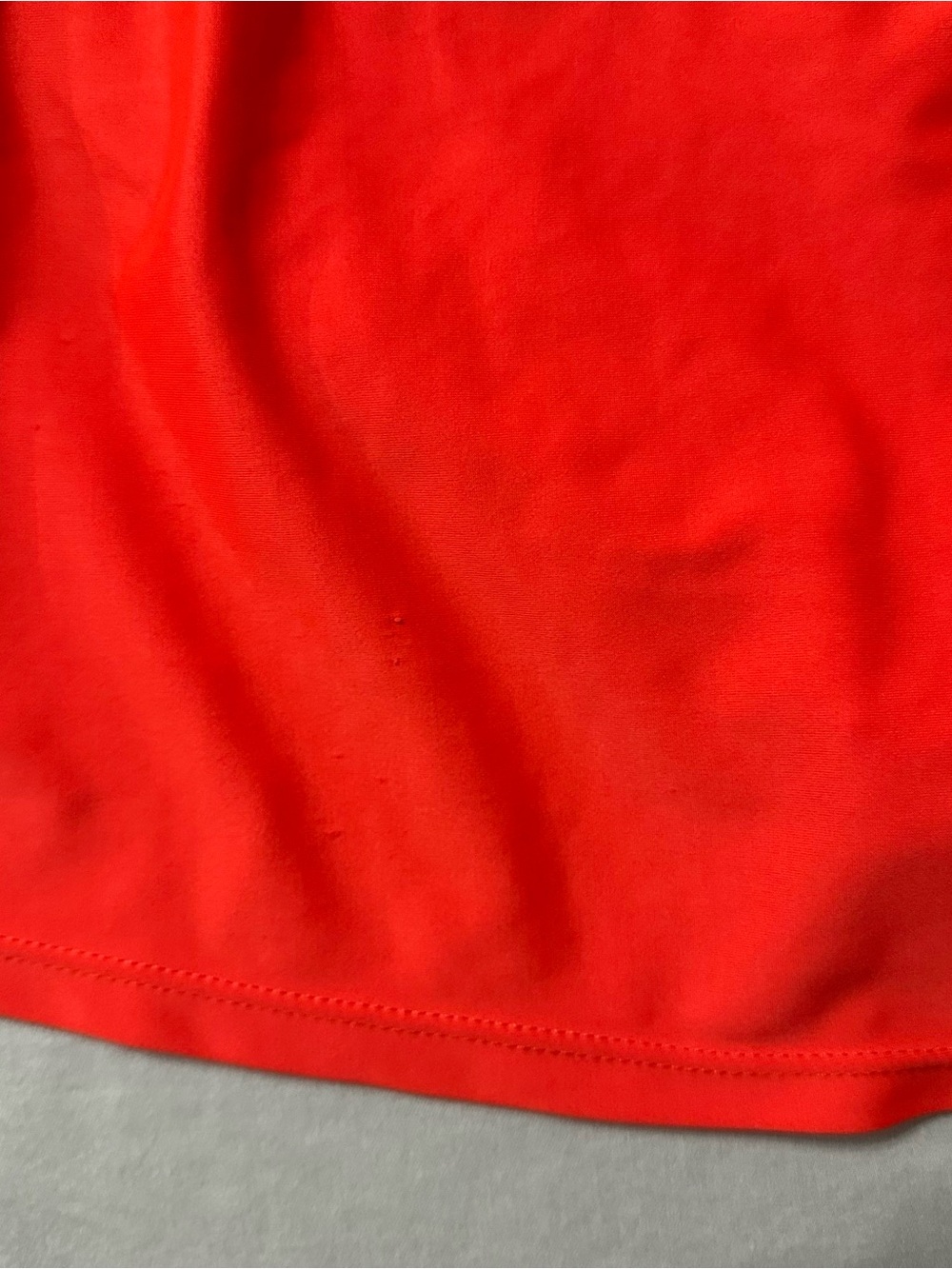 Catalina Tankini Swimsuit Set Large 12 14 Orange Tiered Ruffle Top Skirtini Swim - Picture 9 of 14